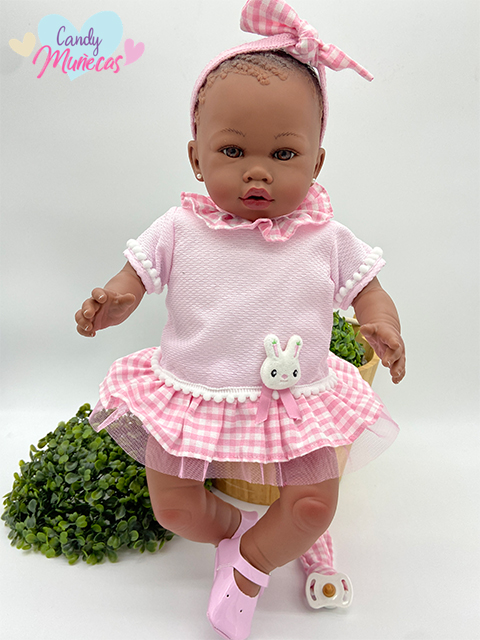 Muñeca Cuerpo De Tela Addis 48 cm - Fabricado en España - Imagen 2