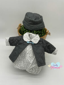 Ropa Para Muñecos Conjunto 3 Pzas, Barbour Huellas Perro