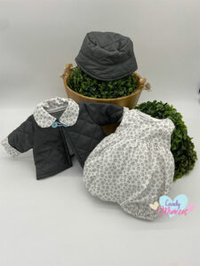 Ropa Para Muñecos Conjunto 3 Pzas, Barbour Huellas Perro
