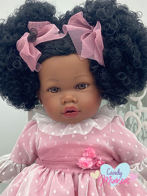 Muñeca Cuerpo De Tela Addis Plumeti 45 cm - Fabricado en España - Imagen 2