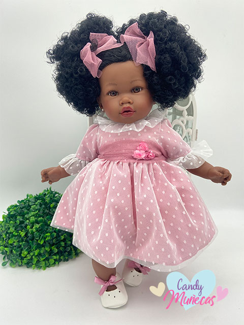 Muñeca Cuerpo De Tela Addis Plumeti 45 cm - Fabricado en España - Imagen 3