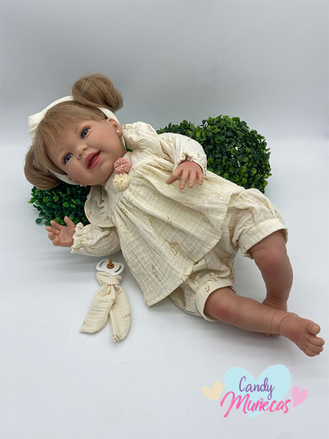 Muñeca Cuerpo De Tela Susette 48 cm - Fabricado en España - Imagen 2