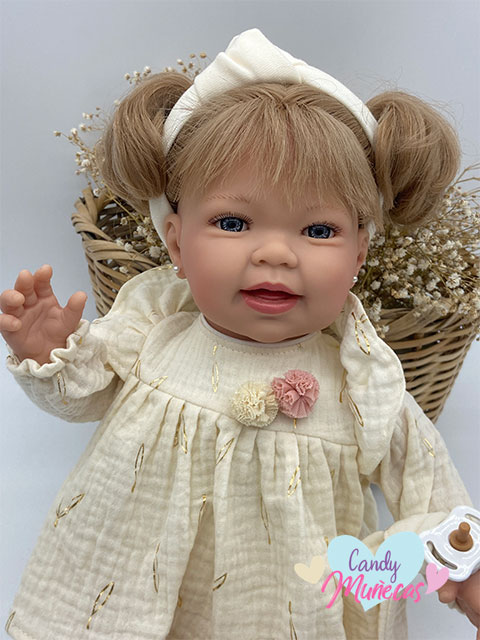 Muñeca Cuerpo De Tela Susette 48 cm - Fabricado en España - Imagen 3