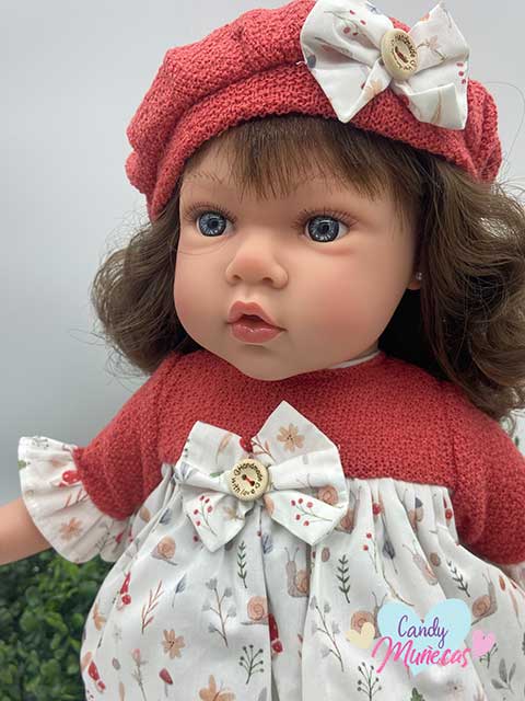 Muñeca Cuerpo De Tela Susette Paris 45 cm Mecanismo Habladora - Fabricado en España - Imagen 3