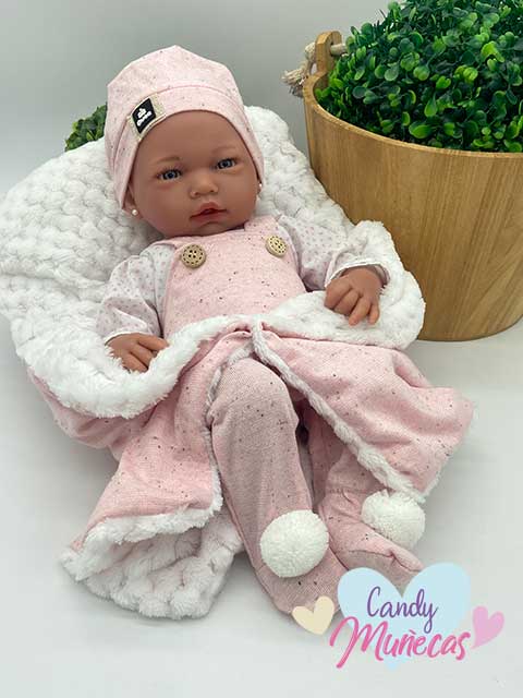Muñeca Cuerpo De Tela Indira 38 cm - Fabricado en España