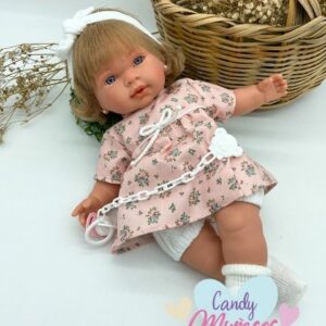 Muñeca Cuerpo De Tela Daniela Llorona 42 cm - Fabricado en España