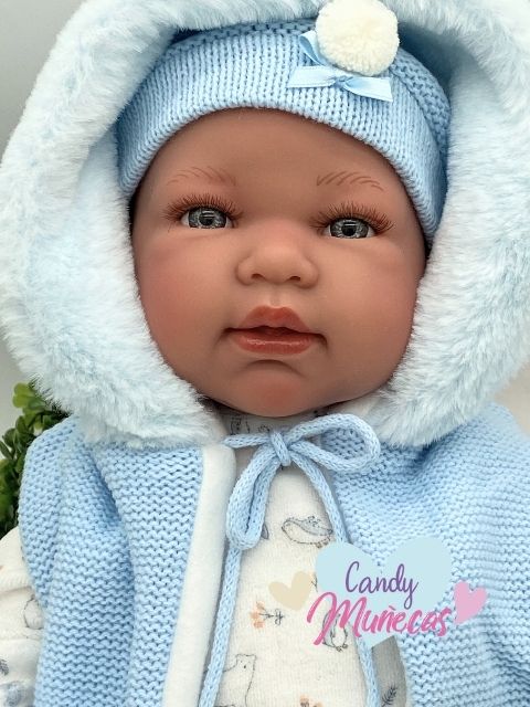 Muñeco Cuerpo De Tela Mateo Llorón 44 cm - Fabricado en España - Imagen 3