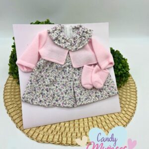 Ropa para muñecas de 36-38 cm fabricada en España - VESTIDO FLORAL