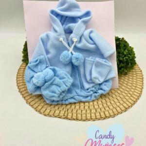 Ropa para muñecas de 36-38 cm fabricada en España - CONJUNTO CELESTE