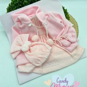 Ropa para muñecas de 45-48 cm fabricada en España - CONJUNTO ROSA