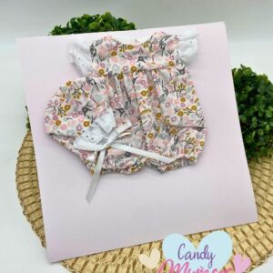 Ropa para muñecas de 30 cm fabricada en España - CONJUNTO FLORAL