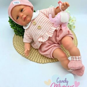 Muñeca de cuerpo de tela de 45 cm fabricada en España - CLAUDIA
