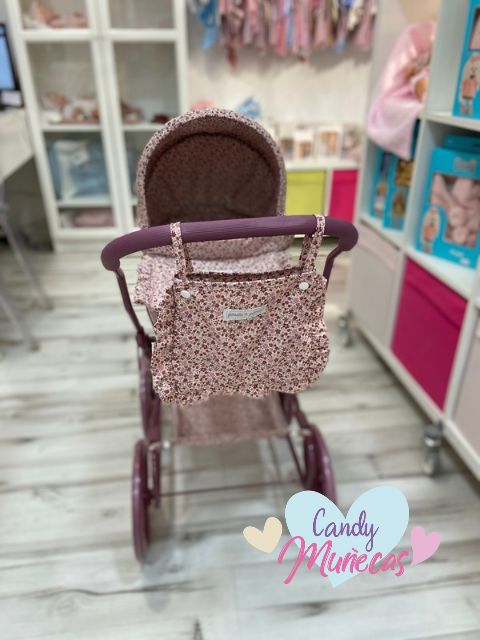Coche de capota para muñecas 80cm de altura manillar - CHERRY