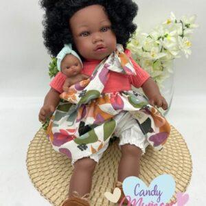 Muñeca Cuerpo De Tela 45 cm Fabricado en España - AFRICA