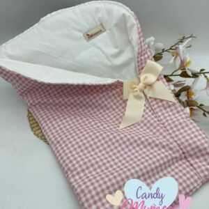 Saco Para Muñecas Vichy Rosa