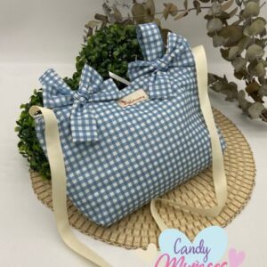 Bolso Panera Vichy Azul