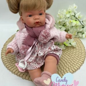 Muñeca Cuerpo De Tela 38 cm Llorona Fabricado en España - NURIA